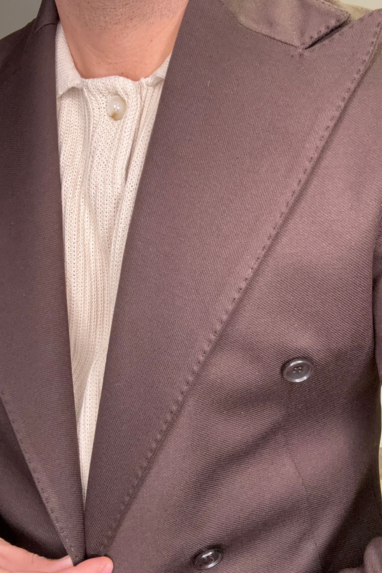 MAN Giacca doppiopetto con impuntura