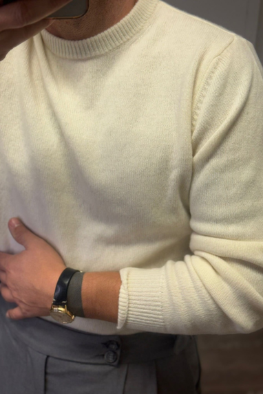 MAN Maglia girocollo in lana