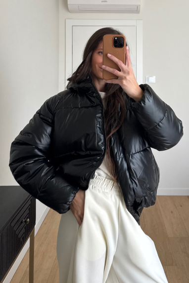 Piumino con cappuccio