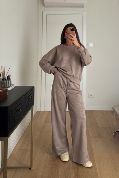 TWENTY Coordinato tuta con trama