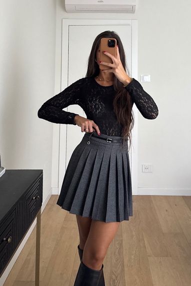 ECO Mini gonna plissettata