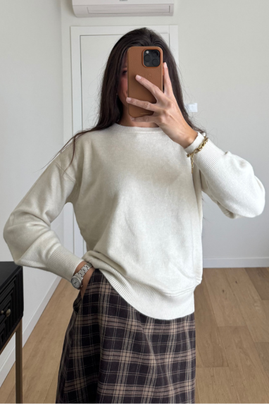TWENTY Maglia girocollo misto viscosa