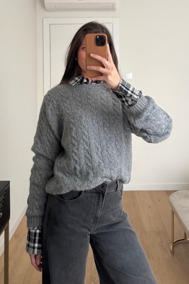 TWENTY Maglione trecce