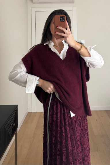 ECO Gilet over in mohair