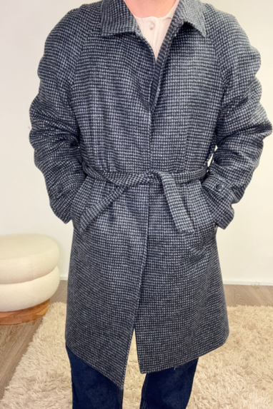 MAN Cappotto pied de poule