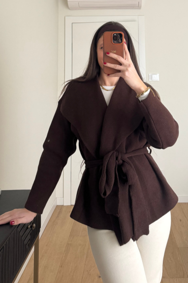 TWENTY Cardigan con fusciacca