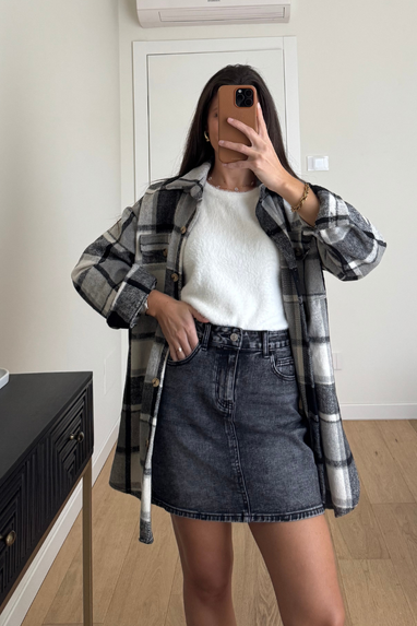 TWENTY Gonna corta in jeans