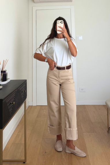 ECO Pantalone risvolto