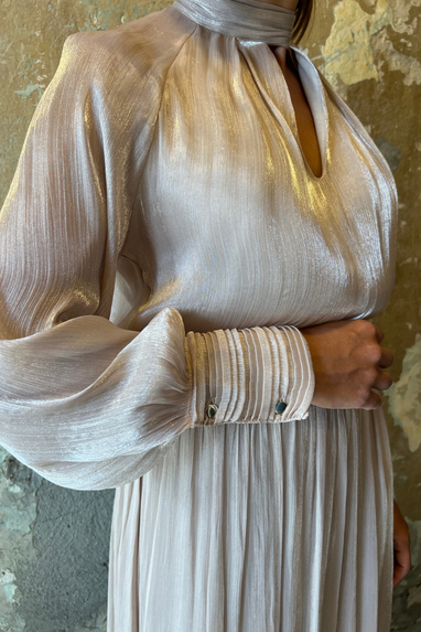 ECO Abito Satin Plissé