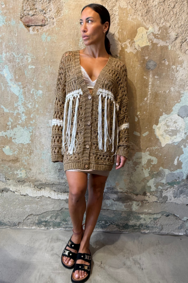 ECO Cardigan Boho frange