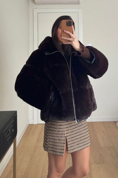 ECO Ecopelliccia con cerniera