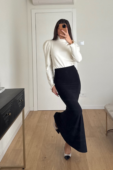 Gonna lunga elasticizzata