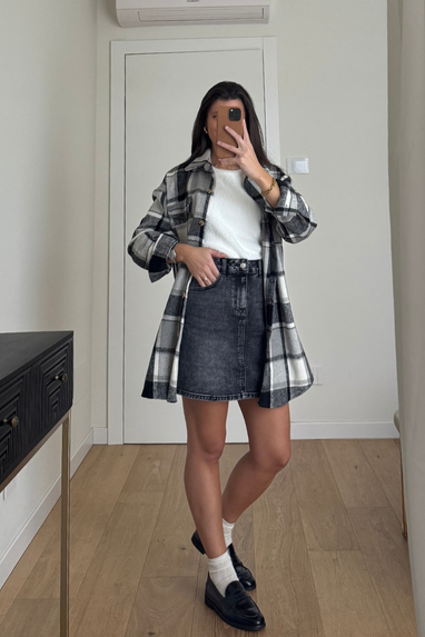 TWENTY Gonna corta in jeans