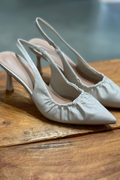 TWENTY Slingback con arricciatura