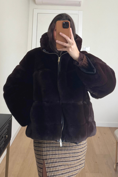 ECO Ecopelliccia con cerniera