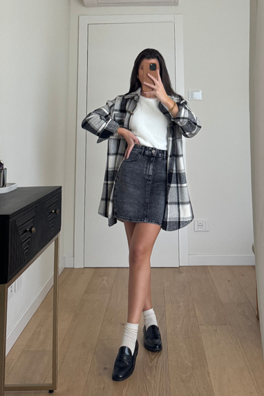 TWENTY Gonna corta in jeans