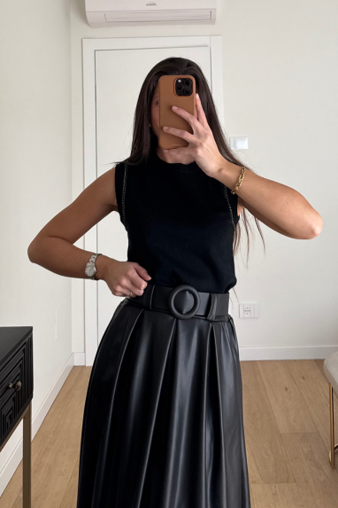 TWENTY Maglia smanicata con dettaglio su spalla