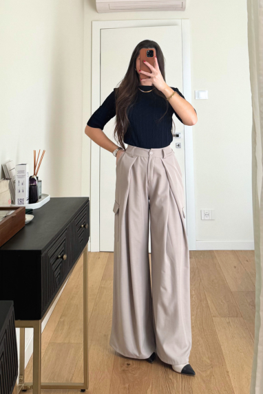 Pantalone cargo palazzo