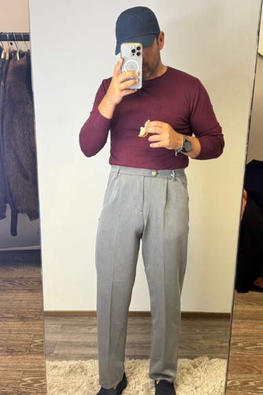 MAN Maglia girocollo misto lana