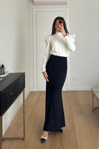 Gonna lunga elasticizzata