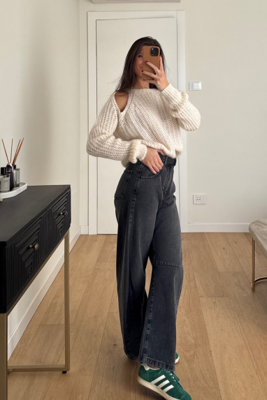 Jeans balloon a vita alta