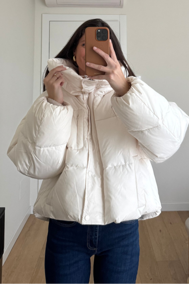 ECO Piumino over con cappuccio