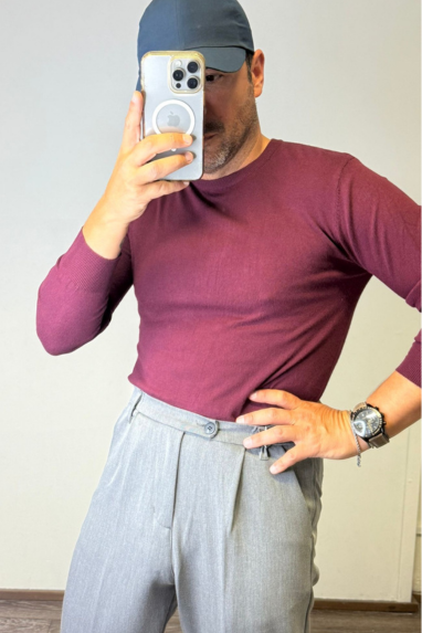 MAN Maglia girocollo misto lana