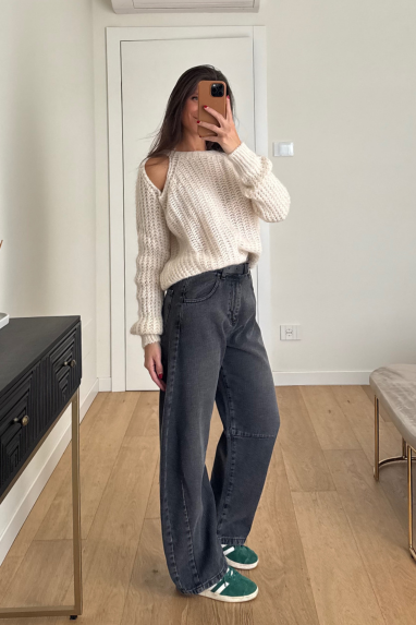 Jeans balloon a vita alta