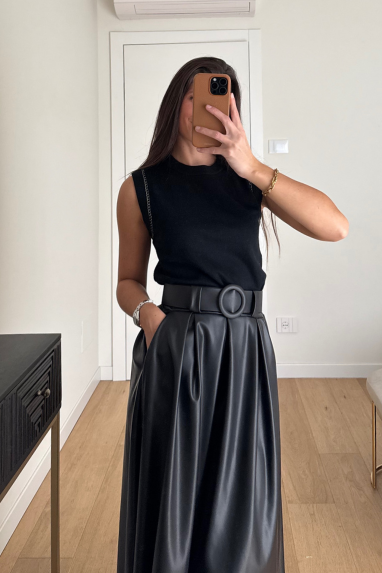 TWENTY Maglia smanicata con dettaglio su spalla