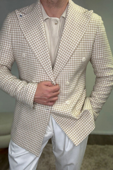 MAN Giacca pied de poule