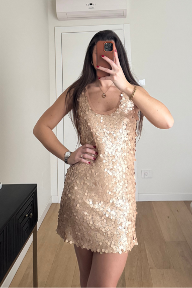 ECO Abito con paillettes