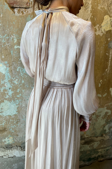 ECO Abito Satin Plissé