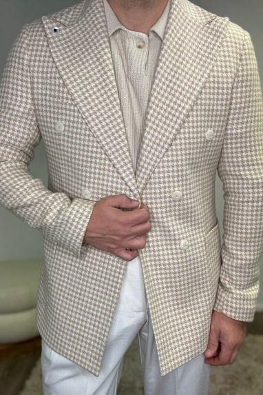 MAN Giacca pied de poule