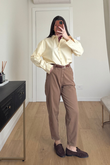 ECO Pantalone con risvolto