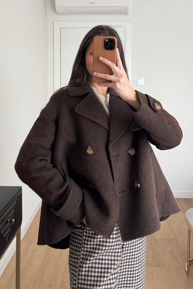 ECO Giacca svasata in lana