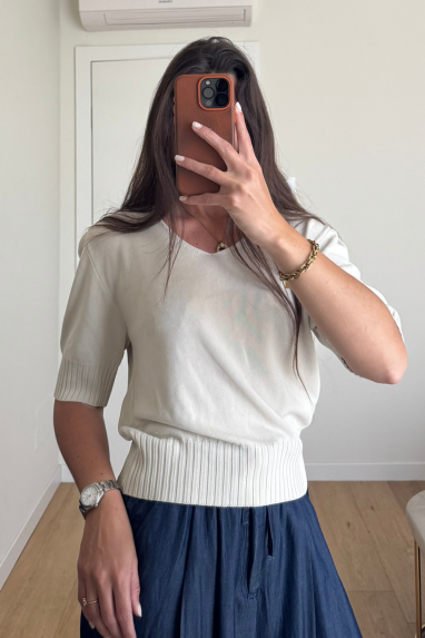 Maglia in filo misto viscosa