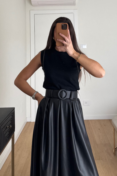 TWENTY Maglia smanicata con dettaglio su spalla