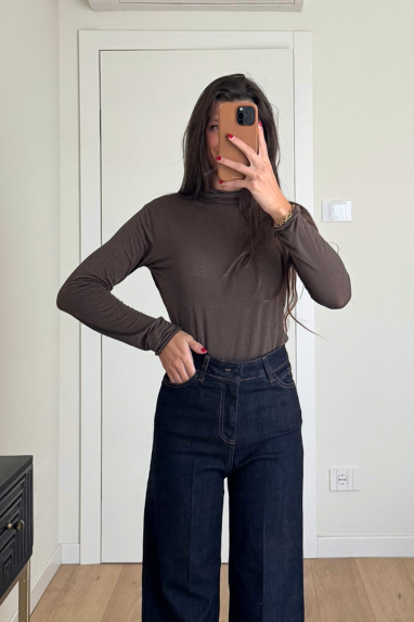 TWENTY Maglia misto cashmere collo alto